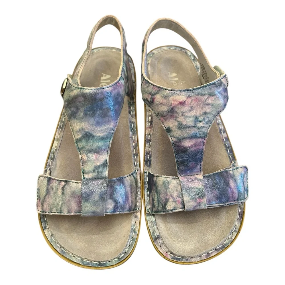 Alegria Leather Sandals with Adjustable Straps Kendra Impressionista US 7-7.5 - Picture 2 of 13